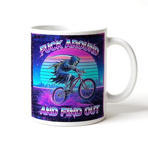 Halloween Reaper Coffee Mug - Funny Gag Gift for Men & Women, 11oz