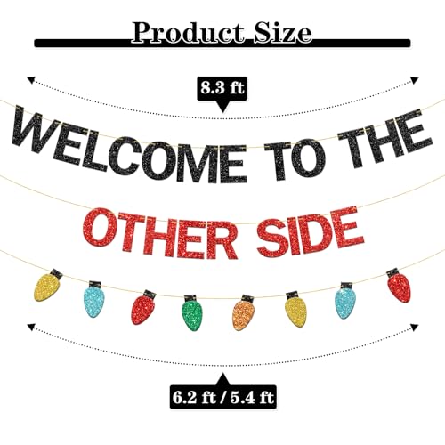 Halloween Mysterious Welcome to the Other Side Banner Gothic Party Decor