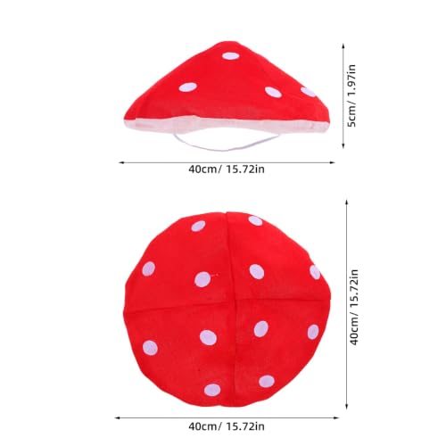 Kids Plush Mushroom Hat Set - Adorable Costume Party Props for Christmas & Photos