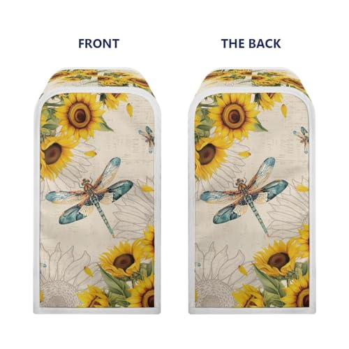 Dragonfly Sunflower Can Opener Dust Cover - Kitchen Appliance Protector 5.7x5.7x10 Inches