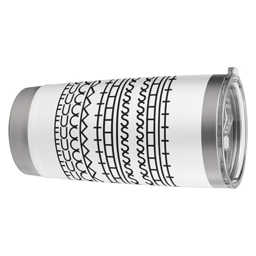 White 20 Oz Stainless Steel Hidden Message Tumbler - Personalized Gift for Coworker