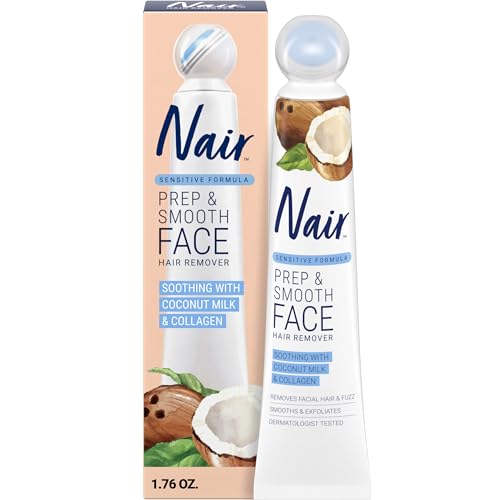 Nair Prep & Smooth Face Hair Removal Cream - Sensitive Skin, 1.76 Fl Oz
