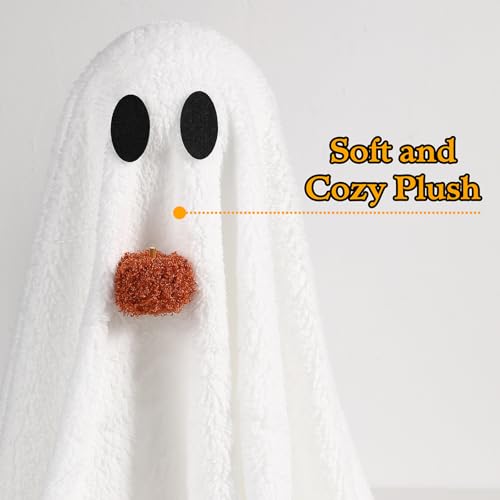 Light-Up Ghost Halloween Decorations - 2 Pack, Tabletop, 20.5-Inch Friendly Spooky Decor