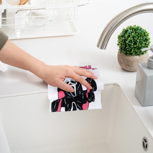 Horror Movie Character Kitchen Dish Towels Set - 4 Pack Halloween Gifts