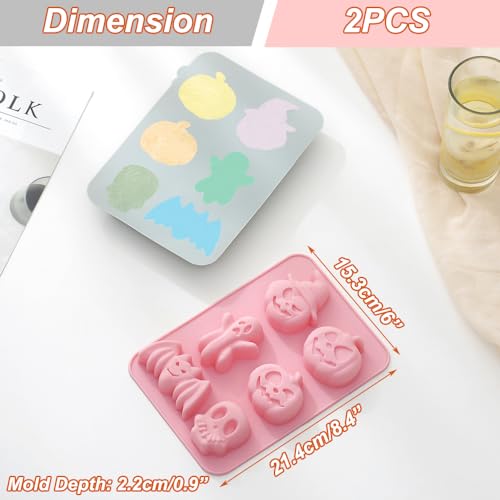 Halloween Silicone Cake Mold Pumpkin Bat Skull Ghost Shapes for Chocolate Candy