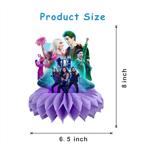 Zombie Honeycomb Centerpieces 8-Pack for Kids Birthday Party Decorations