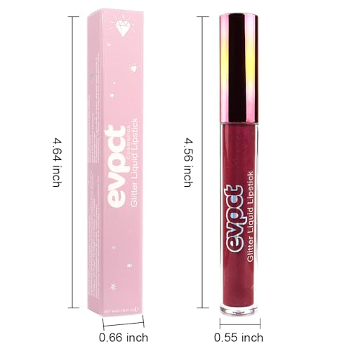 Long Lasting Glitter Lipstick Set - 12 Bright Red & Sparkle Matte Lip Gloss