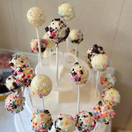 Cake Pop Kit with 100 Sticks, Bags, Ties & Mold Roller – Perfect for Candy, Chocolates & Cookies