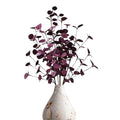 Purple Artificial Eucalyptus Stems - 4 Pack, Faux Floral for Fall & Holiday Decor