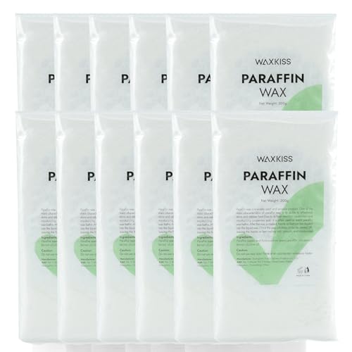 Paraffin Wax Refill Set for Hand and Foot Spa - Unscented, Hydrating, 12 Packs