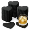 Heart Slate Coasters Set of 72 - Handmade Drink Coasters for Home & Events