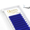 QUEWEL Blue Volume Lash Extensions - Mixed 9-16mm, 0.07D Curl, Self Fanning, Variation of THIS listing