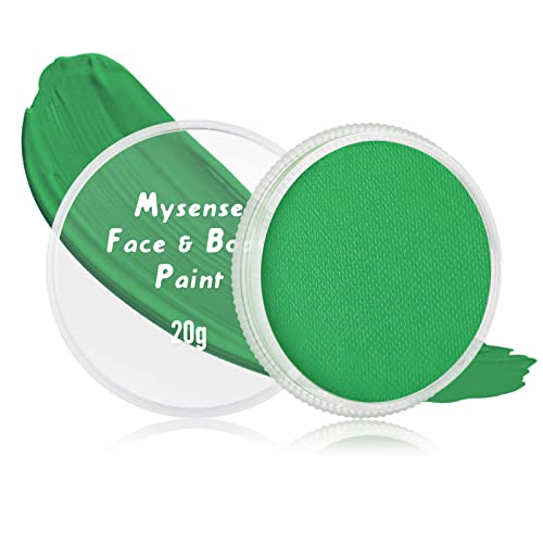 Water-Activated Face & Body Paint - Green, 20g for Cosplay Halloween Festivals