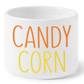Candy Dish Cauldron - Halloween Mini Ceramic Candies Bowl with Candy Corn Variation