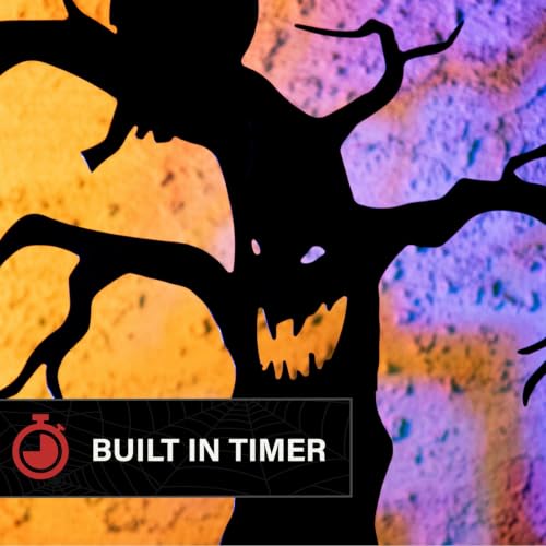 LED Spooky Halloween Tree with Owl and Lantern, 2 Feet Decor