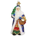 Glass Father Christmas Ornament - Handcrafted Holiday Tree Decoration