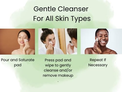 Essentially Kate's Micellar Cleansing Water - Hydrating Makeup Remover with Hyaluronic Acid & Tea Tree | 16.9 Fl Oz for Sensitive Skin