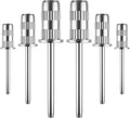 Silver Nail Drill Bits Set - 6 Pcs Sanding Bands for Nail Art & Manicure