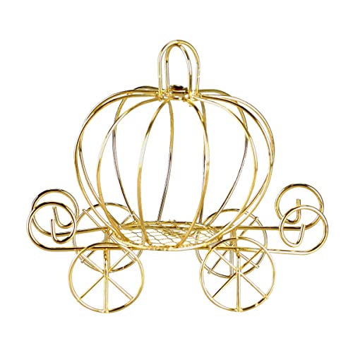 Halloween Pumpkin Carriage Candy Holder - Tabletop Decoration & Party Favors
