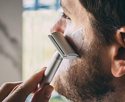 Standard Razors Aluminum Double Edge Safety Razor - Raw Silver | Three Piece Double Edge Safety Razor