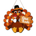 Thanksgiving Turkey Door Wreath Sign - Fall Harvest Front Door Decor