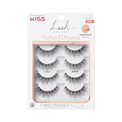 False Eyelashes Pack of 4 - 14mm Naked Drama Lash Clusters Taffeta Variation