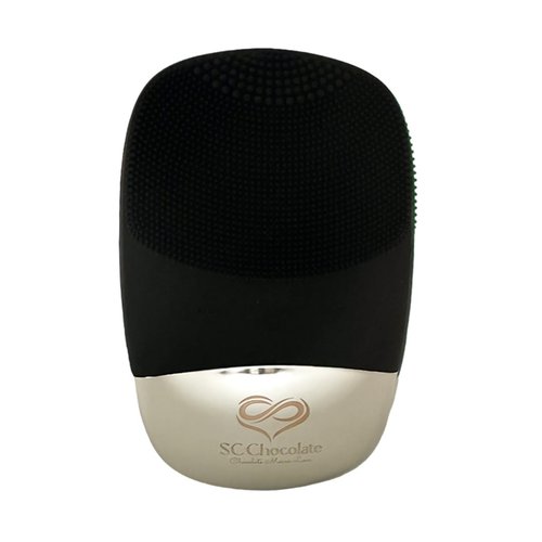 SC Chocolate Facial Cleansing Brush | 3-in-1 Electric Face Scrubber | USB Rechargeable Face Cleansing Brush | IPX7 Waterproof | Blackhead Remover | Deep Cleansing & Exfoliating (Black)