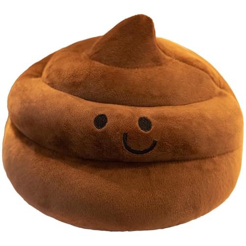 Poop Plush Pillow - Brown 9 Inch Funny Stuffed Toy for Kids & Adults