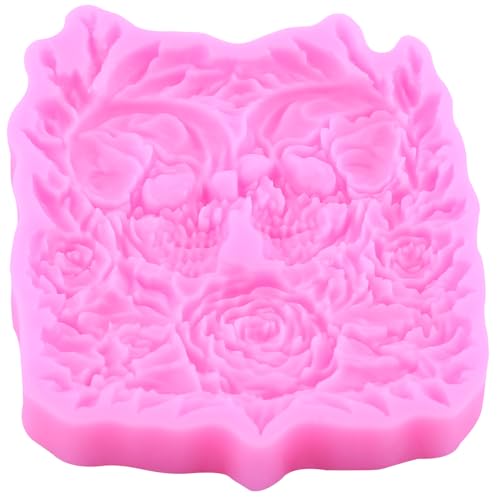 Halloween Skull Silicone Mold for Cake Decoration and Candy Making