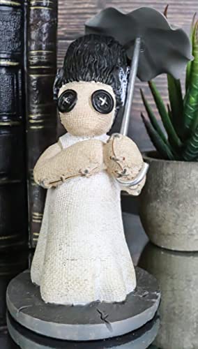 Mrs Frankenstein Carrying Umbrella Halloween Monster Figurine - Day of The Dead Voodoo Mythical Creature
