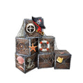 Wooden Pirate Treasure Chest Party Decorations Kit - Ocean Adventure Set