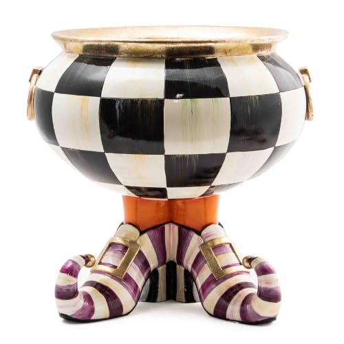 MacKenzie-Childs Witch's Boot Cauldron - Decorative Halloween Resin Figurine