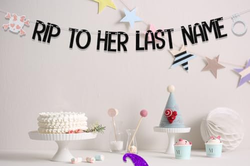 Bride or Die Bachelorette Party Banner Halloween Wedding Decor Gothic Black