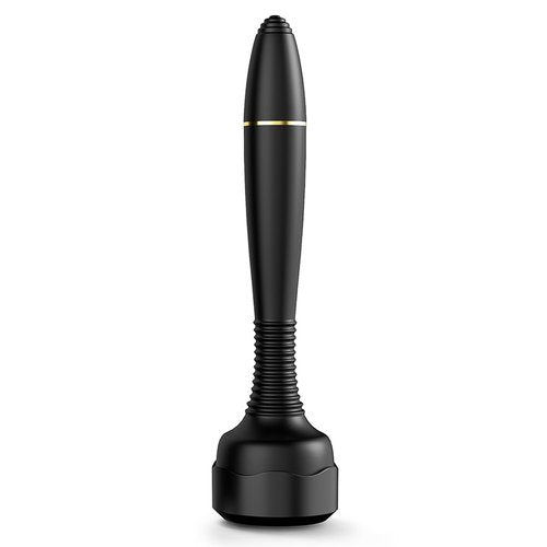 Derma Roller Stamp Microneedling Roller for Home Use - Men Women Micro Needling Roller Stamp 0.25mm - Black