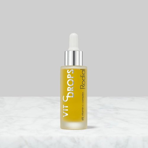 Rodial Vitamin C Booster Drops - Lightweight Face Serum with Vitamin B5 & Babassu Oil | 1 fl oz for Radiant Skin