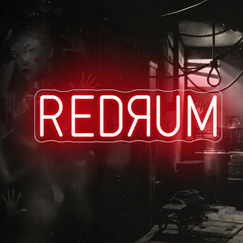 Redrum Neon Sign Horror LED Wall Light Creepy Gothic Room Decor - Variation