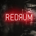 Redrum Neon Sign Horror LED Wall Light Creepy Gothic Room Decor - Variation