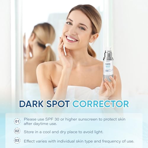 Dark Spot Remover for Face Body Serum with Hyperpigmentation Treatment Skin Brown Spot Age Spot Remover Dark Spot Corrector Glow Serum Brighten Even Gentle and Non-Irritating Unisex 1 Fl Oz 2 pack