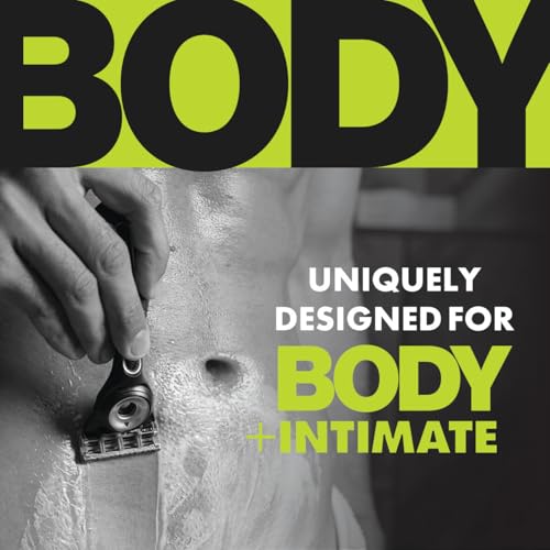 Men's Body & Intimate Razor Kit with Handle, Blades & Shower Hanger