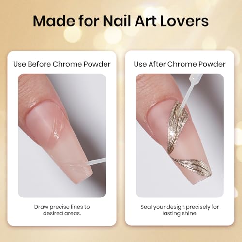 Beetles Liner Gel Top Coat for Nail Art - J-Clear-1 Precision Sealing