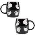 Halloween Ghost Coffee Mugs Set - 12 oz Ceramic Ghosts with Variation 12 oz Halloween Ghost