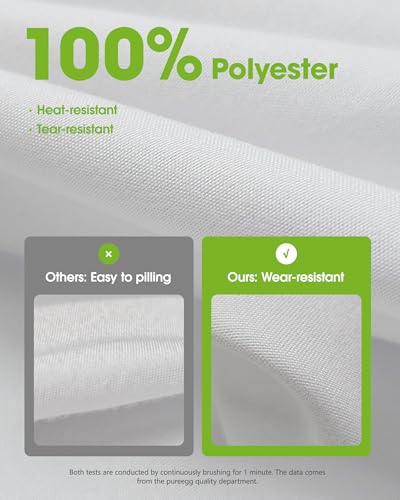 White Polyester Tablecloth 60 x 84 Inches, Reusable & Washable - 12 Pack
