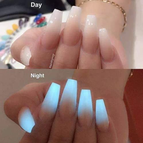 Glow in The Dark Gel Top Coat - Bright, Long-Lasting UV/LED Curing Nail Polish