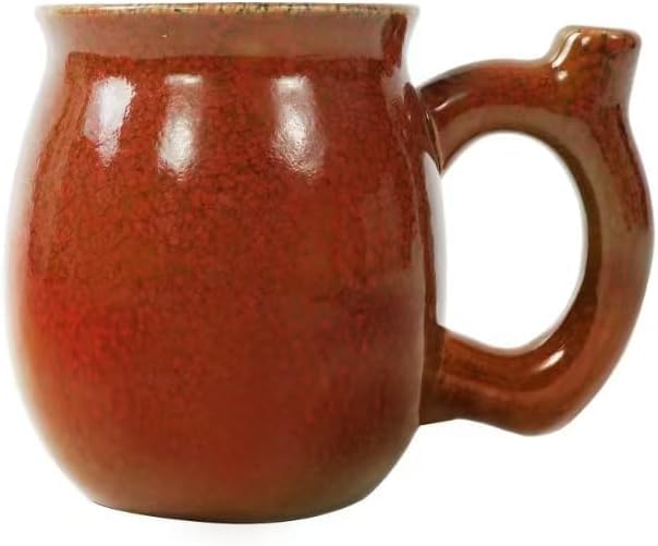 Red Ceramic Coffee Mug - Novelty Holiday Gift for Coffee Lovers