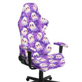 Cartoon Ghost Gaming Chair Cover Set with Armrest - Halloween Computer Chair Slipcovers (Set of 4) - Merkmak