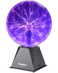 8-Inch Plasma Ball Lamp - Touch & Sound Sensitive Globe in Purple