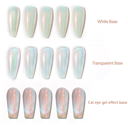 Orange Pearl Chrome Nail Powder - Rainbow Nail Glitter for Gel Nails - M
