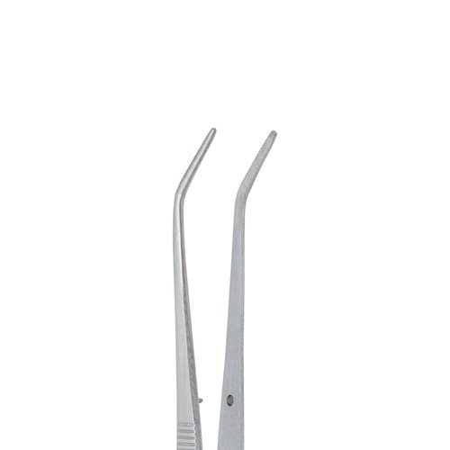 Stainless Steel Tweezers, with Curved Serrated Tip Multipurpose Tweezers Sewing Machine Tweezers Forceps for Craft Repairing (5)