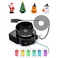 Air Blower for Inflatable with 6 Colorful LED Light String - 0.85A Waterproof Kit - Variation of THIS listing