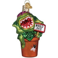 Venus Fly Trap Glass Christmas Ornament - Handcrafted Holiday Tree Decoration